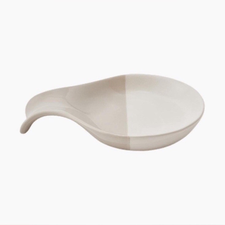 Favor Ceramic Spoon Rest White Modern Design Kitchen Tool Less Than 10 in
