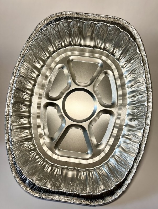 Aluminum Oval Turkey Pan, Large Disposable, Perfect for Holidays, Thanksgiving
