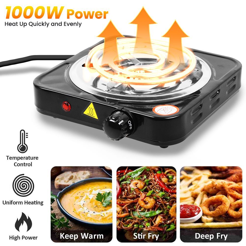 2000W Portable Electric Single Double Burner Hot Plate Cooktop Countertop Stove