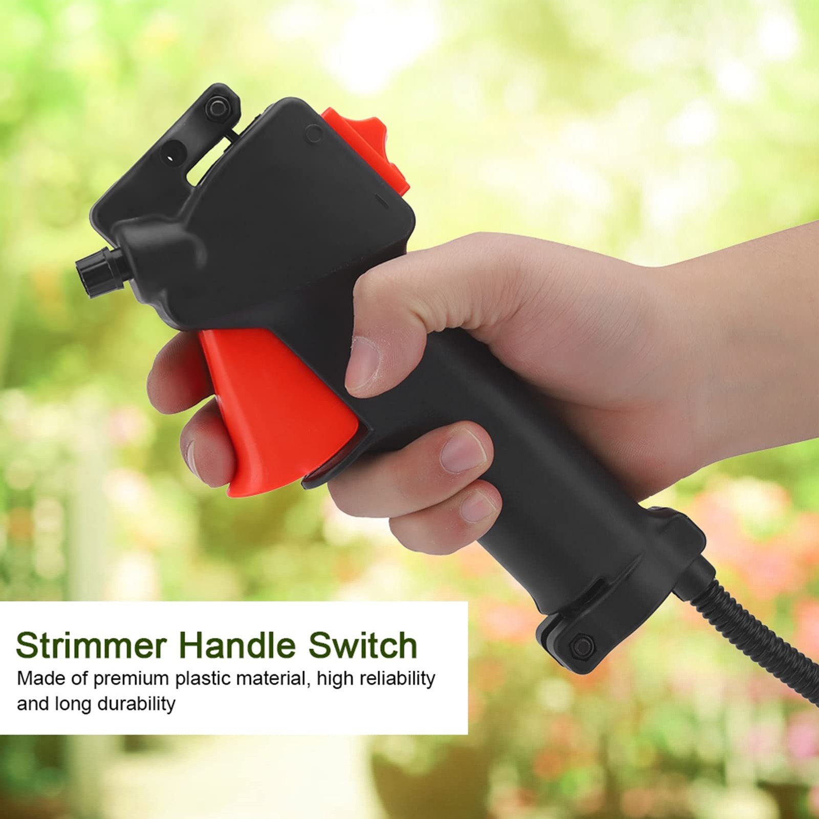 26mm Throttle Control Handle Switch Trigger & 20cm Cable For Strimmer Trimmer
