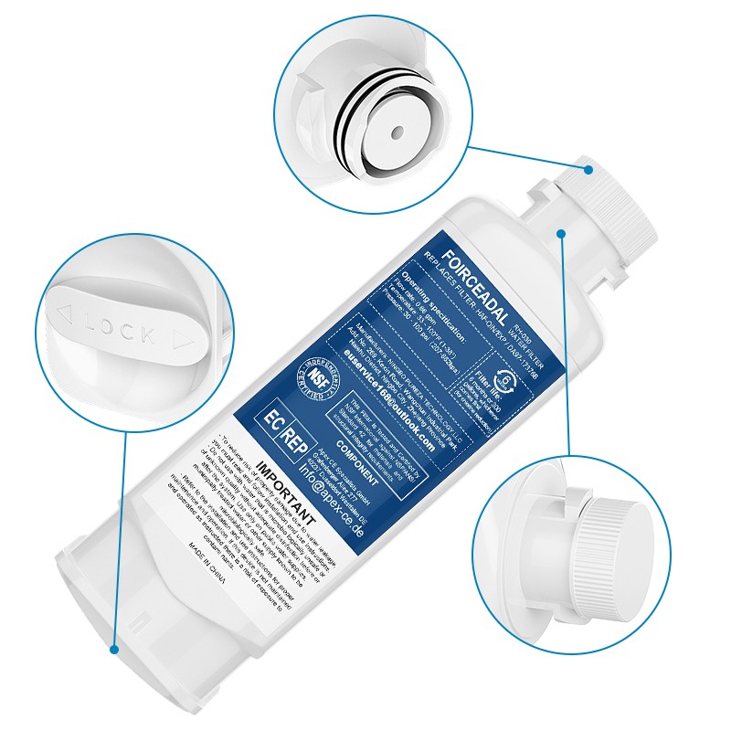 4 PACK for Samsung DA97-17376B HAF-QIN/EXP REFRIGERATOR Water Filter DA97-08006C