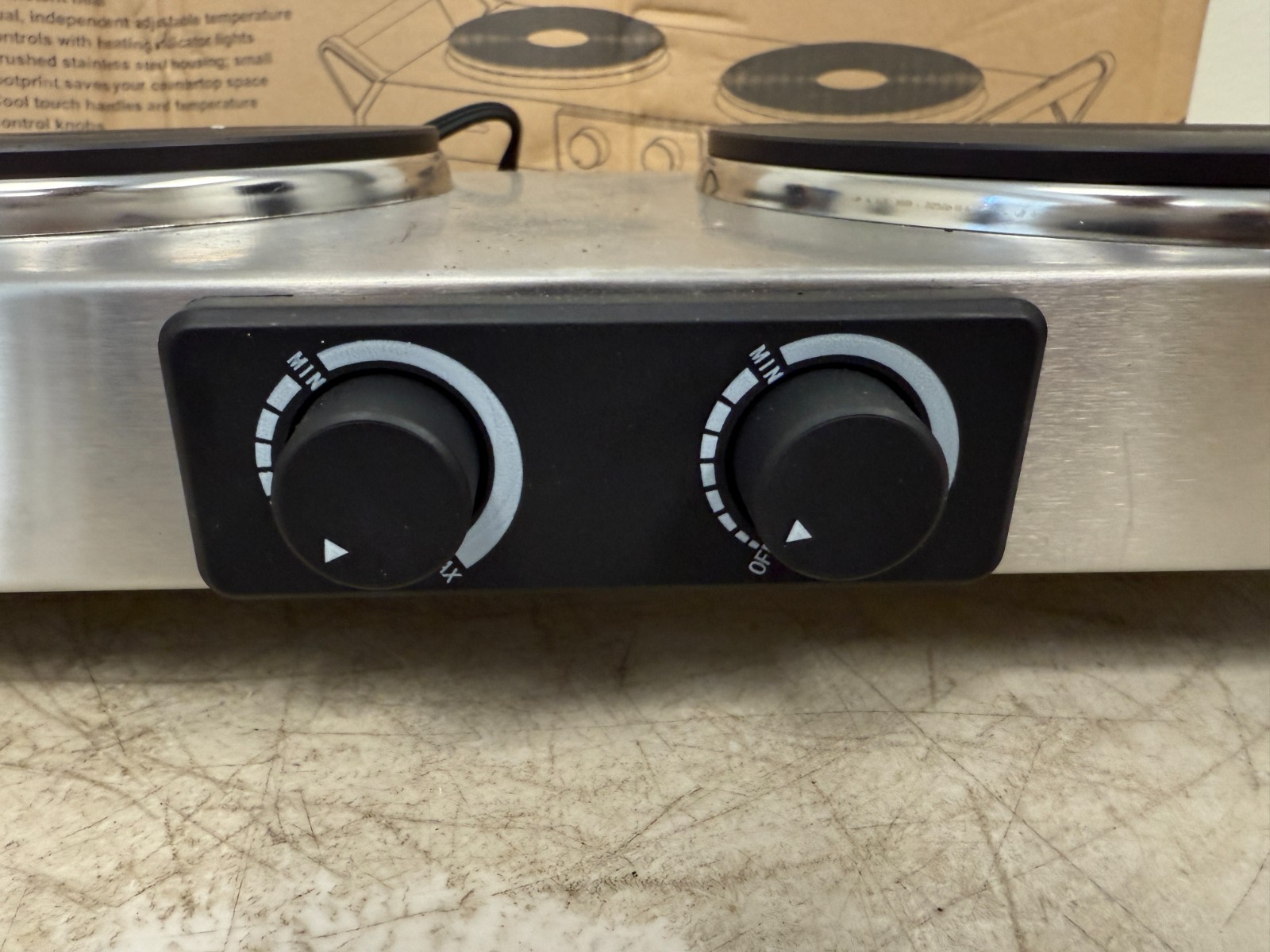 Duxtop 3203 Electric Double1300W w/ Handles – Silver – Tested