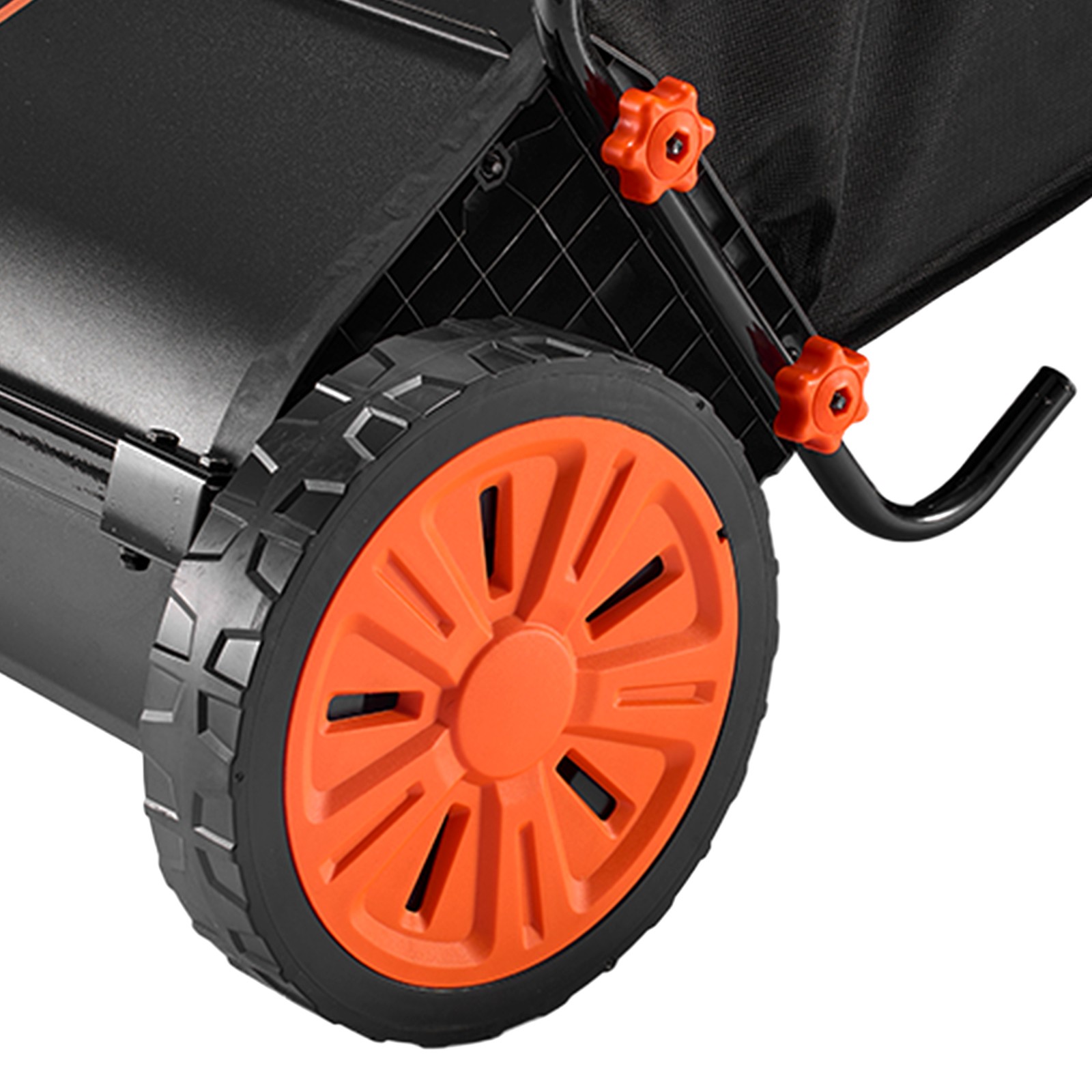 VEVOR Push Lawn Sweeper 30 in Leaf & Grass Collector 12 cu. ft. Hopper Bag