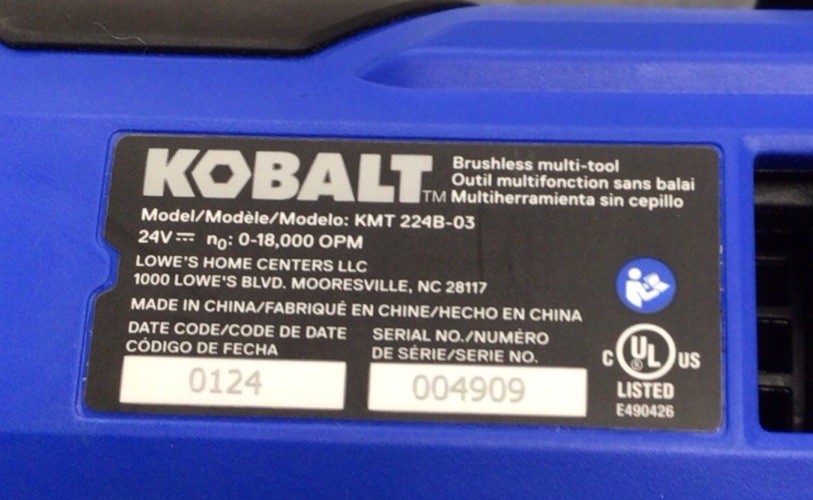 Kobalt 24V Muti-tool Cordless KMT-224B-03 w/ Battery Blades Kit & Drill Bit Set