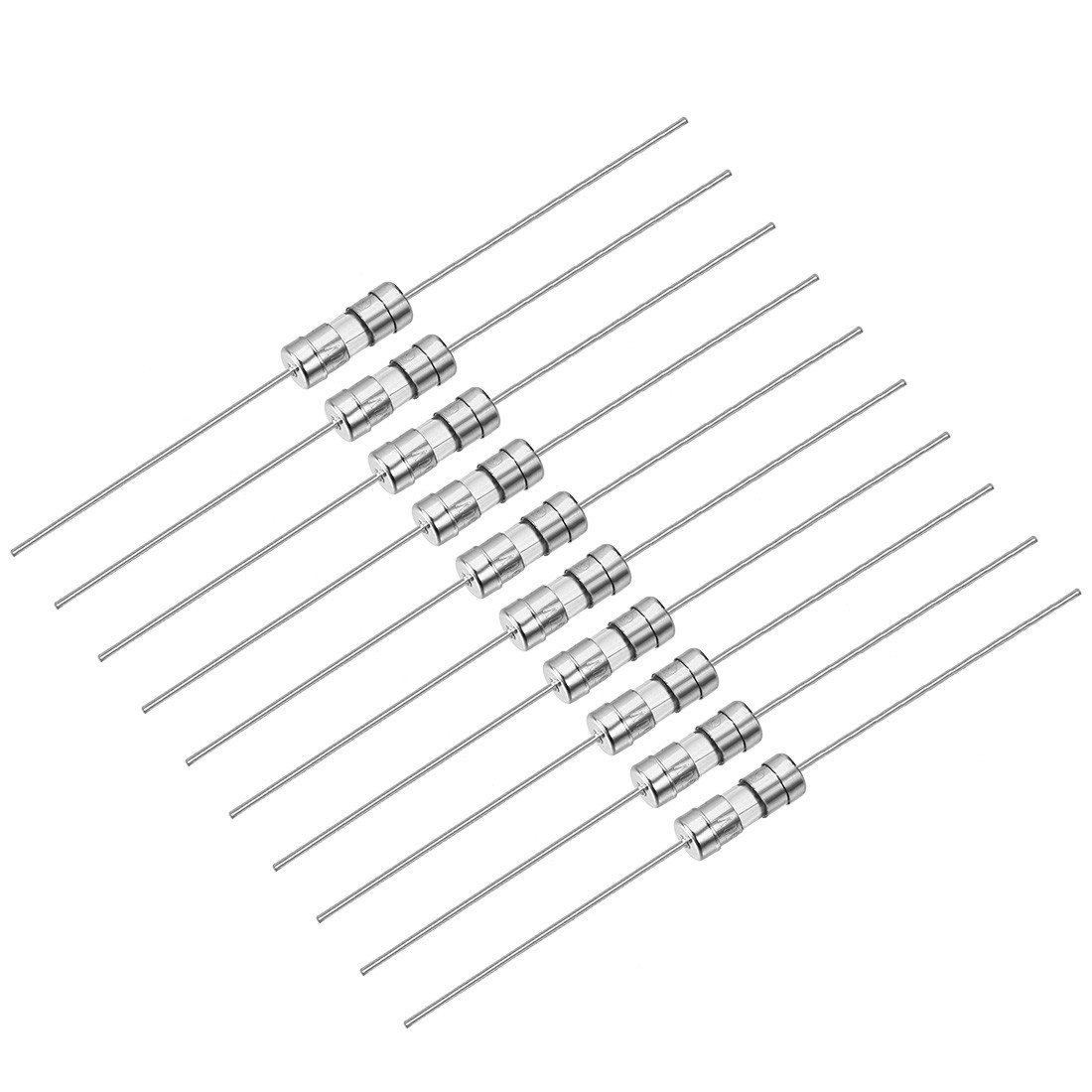 100 x Fast Acting Blow Fuse Axial Lead Glass Fuses 3.6mm x 10mm 250V F0.5A