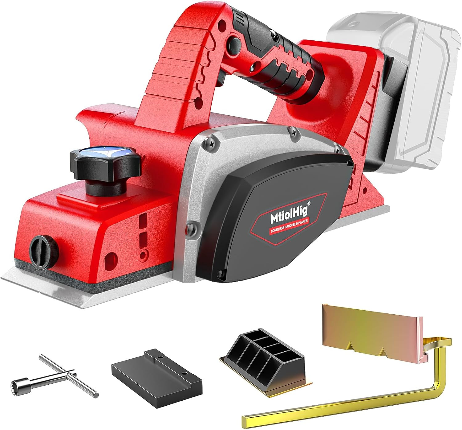 15000 RPM Cordless Handheld Planer Compatible with Milwaukee 18V Battery 3-1/4 I