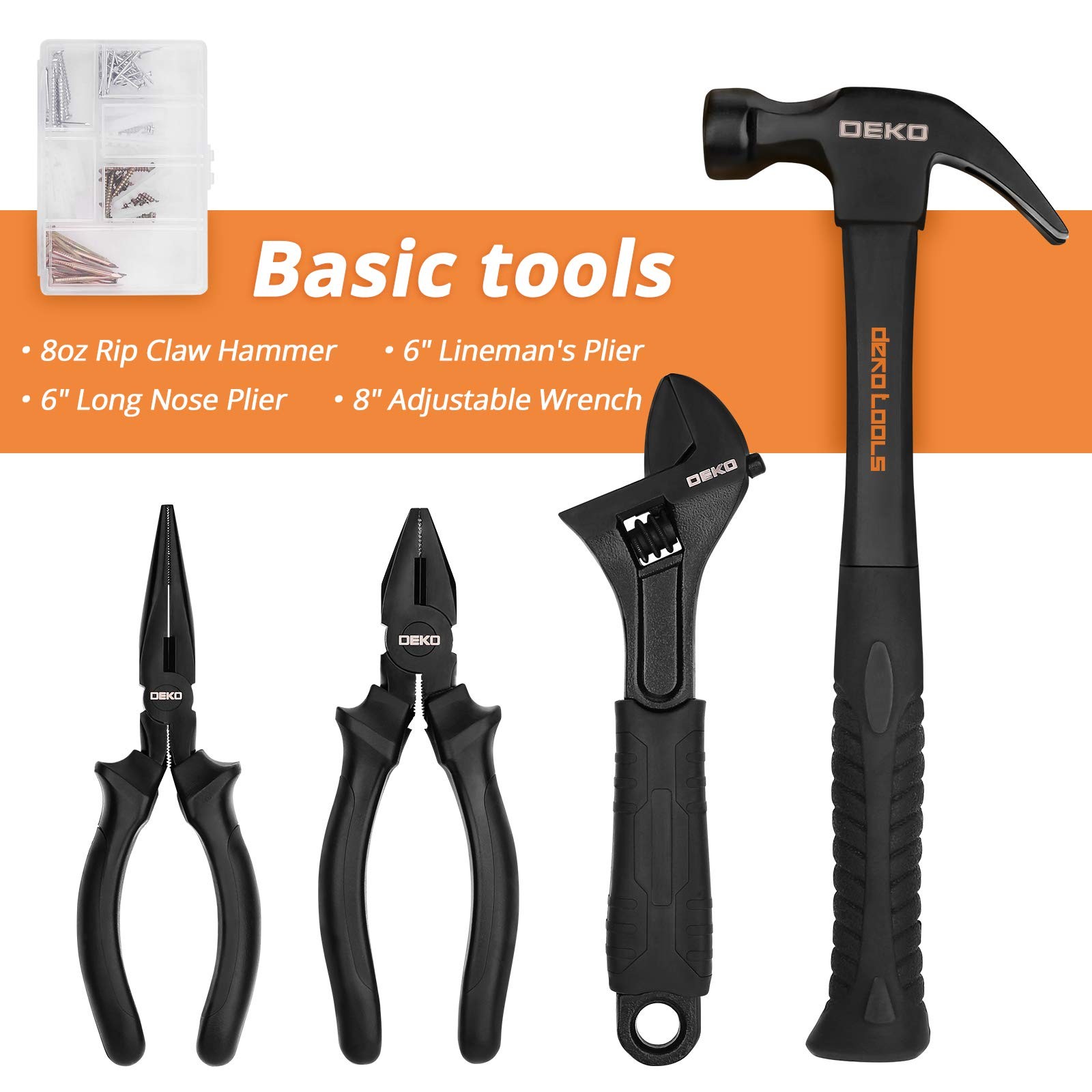 218-Piece General Household Hand Tool kit Professional Auto Repair Tool Set