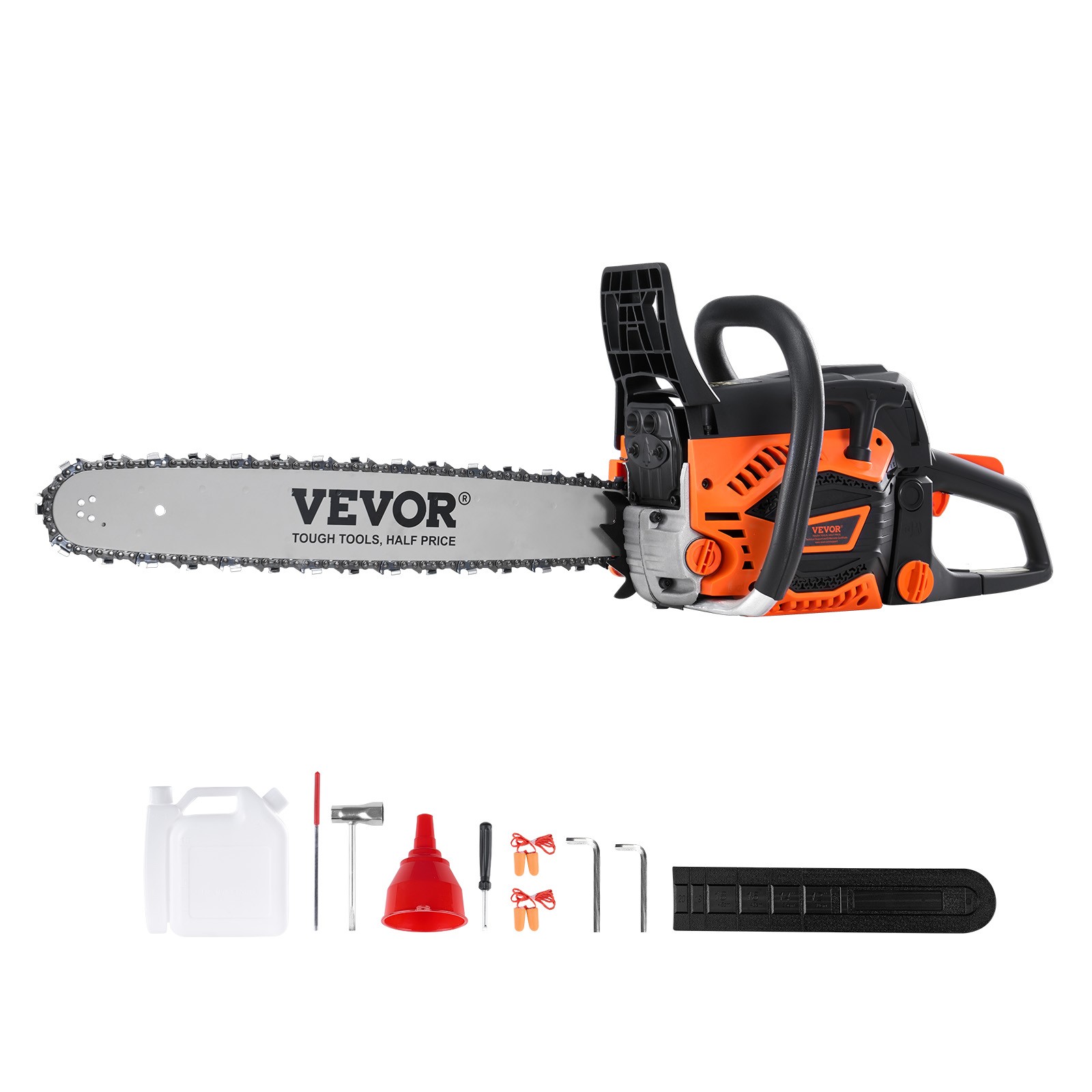 VEVOR 58CC 20″ Gasoline Chainsaw Gas Powered Wood Cutting Engine Gas Chain Saw