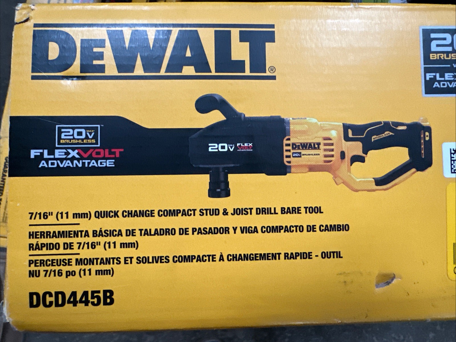 DEWALT DCD445B 20 V Drill Set – Yellow