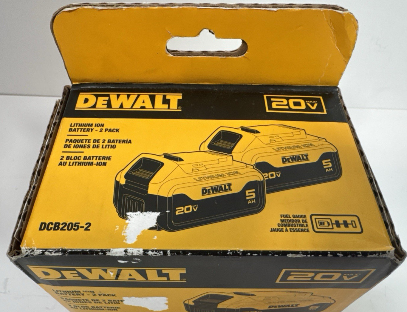 DEWALT DCB205-2 20V 5Ah Battery – Pack of 2 NEW
