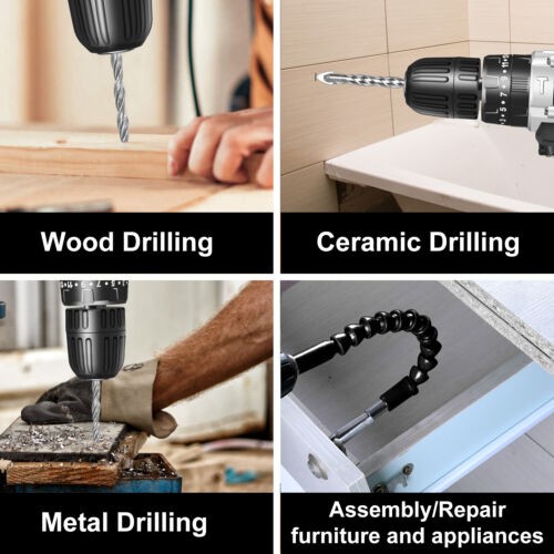 NEW 20V Power Cordless Drill Driver Electric Rechargeable Tool With Charger