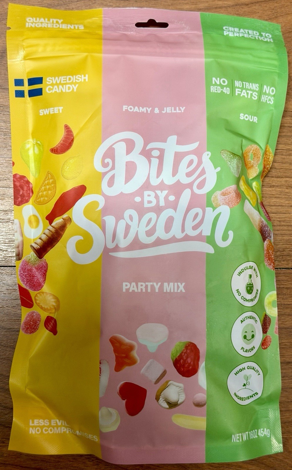 Swedish Candy Bites By Sweden Party Mix 16 Ounce Assorted Sweet, Sour Candy Mix