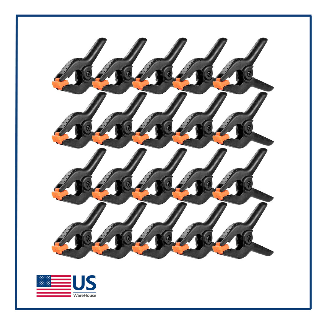20 Pack 3.5 in Heavy Duty Spring Clamps Plastic Clips for Woodworking Crafts