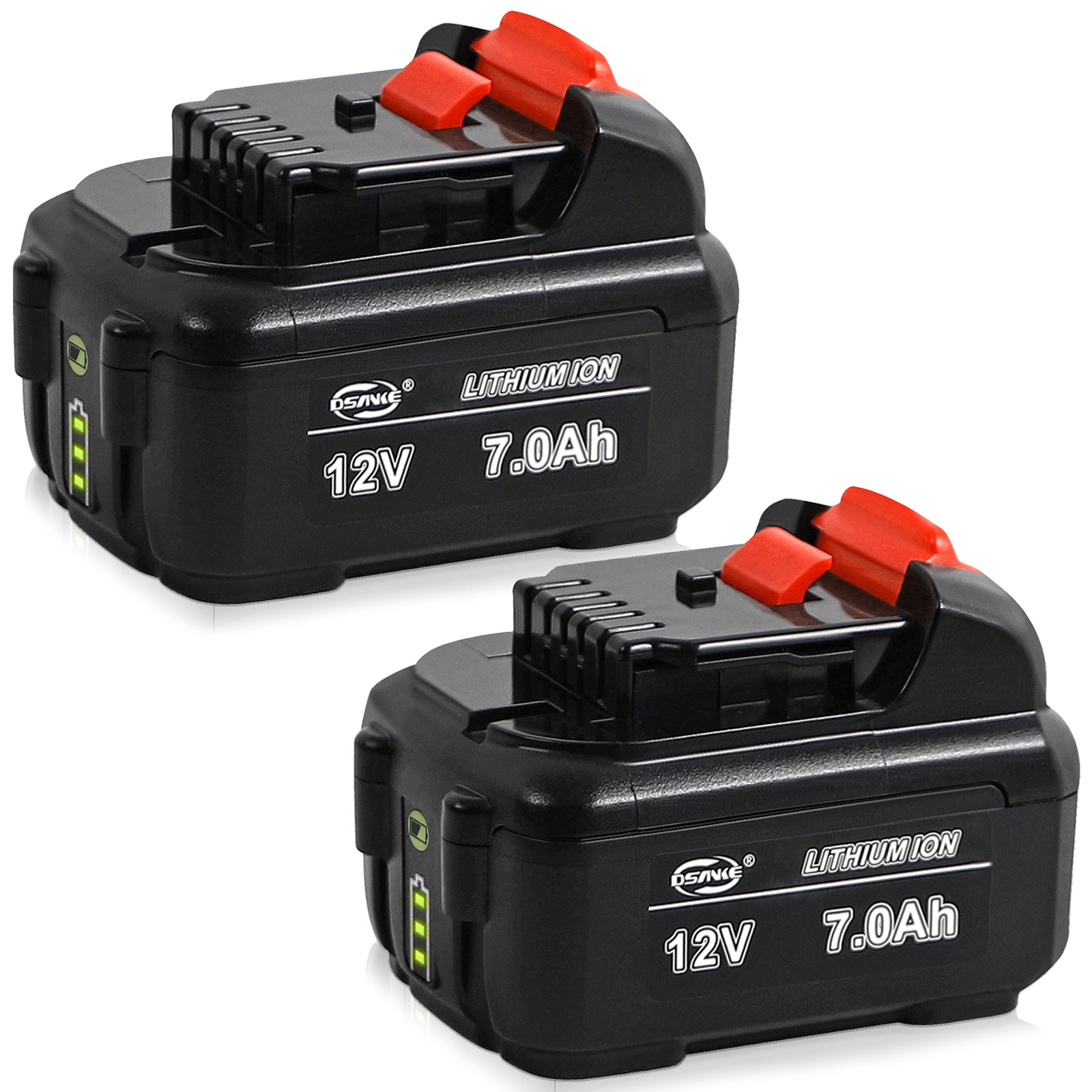 2X 12v 7.0Ah Li-Ion Battery For Dewalt 12 Volt Max DCB127 DCB120 DCB121 DCB101