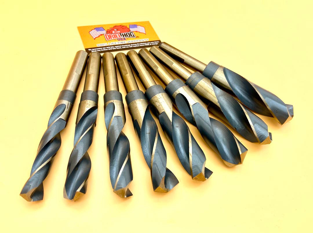 8 Pc Silver & Deming Drill Bit Set 9/16″ ~ 1″ Jumbo Drill Hog® Lifetime Warranty