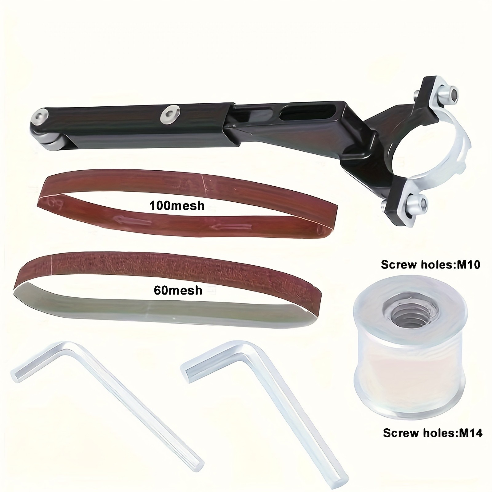 Angle Grinder to Belt Sander Adapter – For Metal/Wood Sanding & Rust Removal