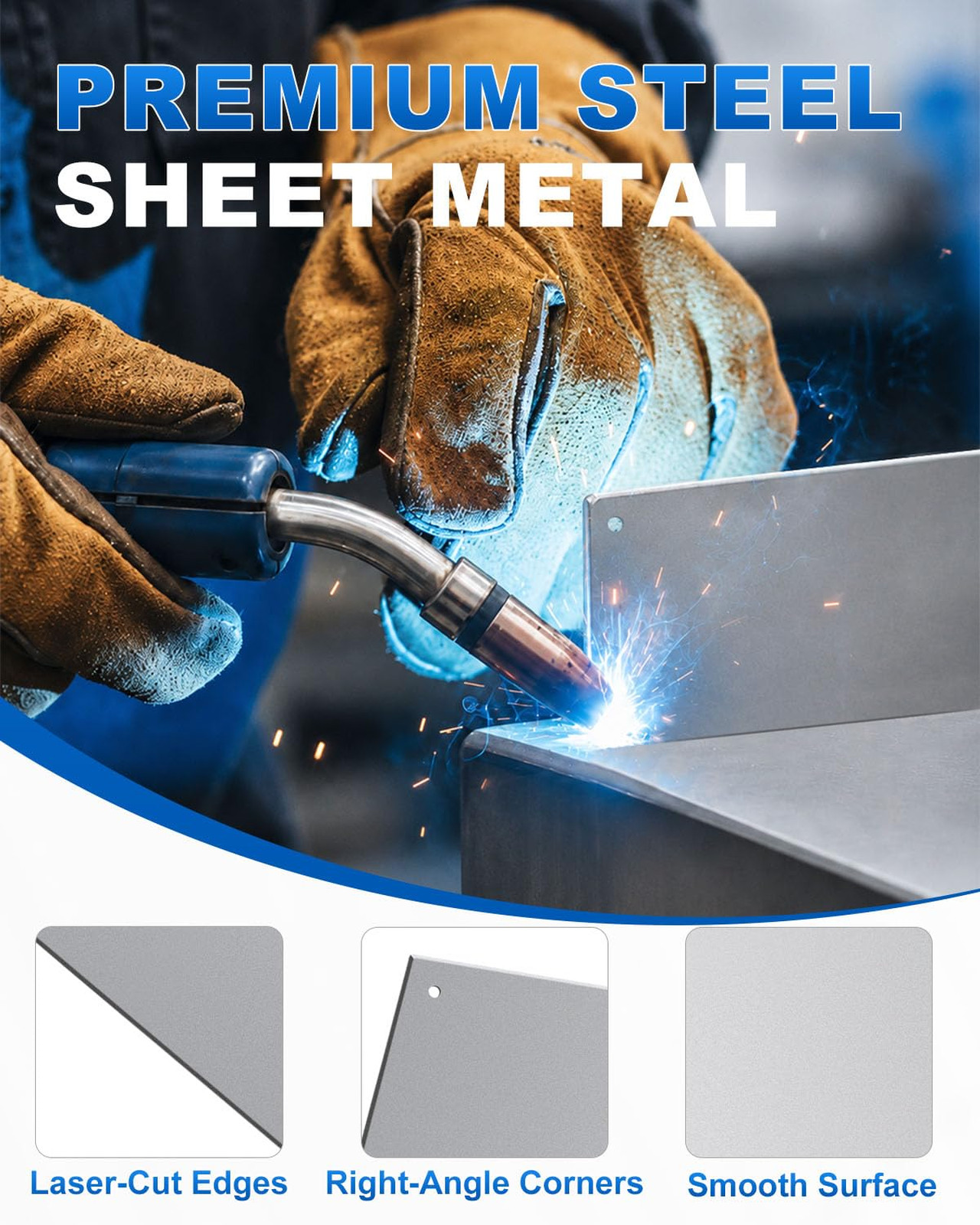 20 Gauge Steel Sheet Metal 12 x 6 Cold Rolled Plates 2 Pcs for Crafting Welding