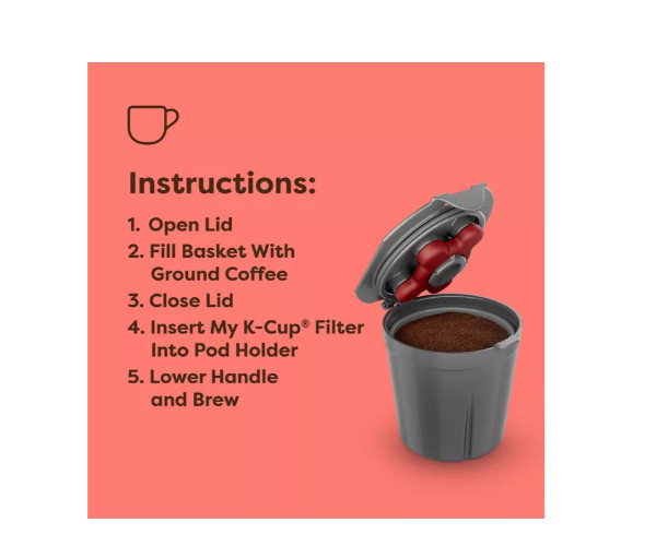5 PCS KEURIG -Extra My K-Cup Universal Reusable Filter NEW