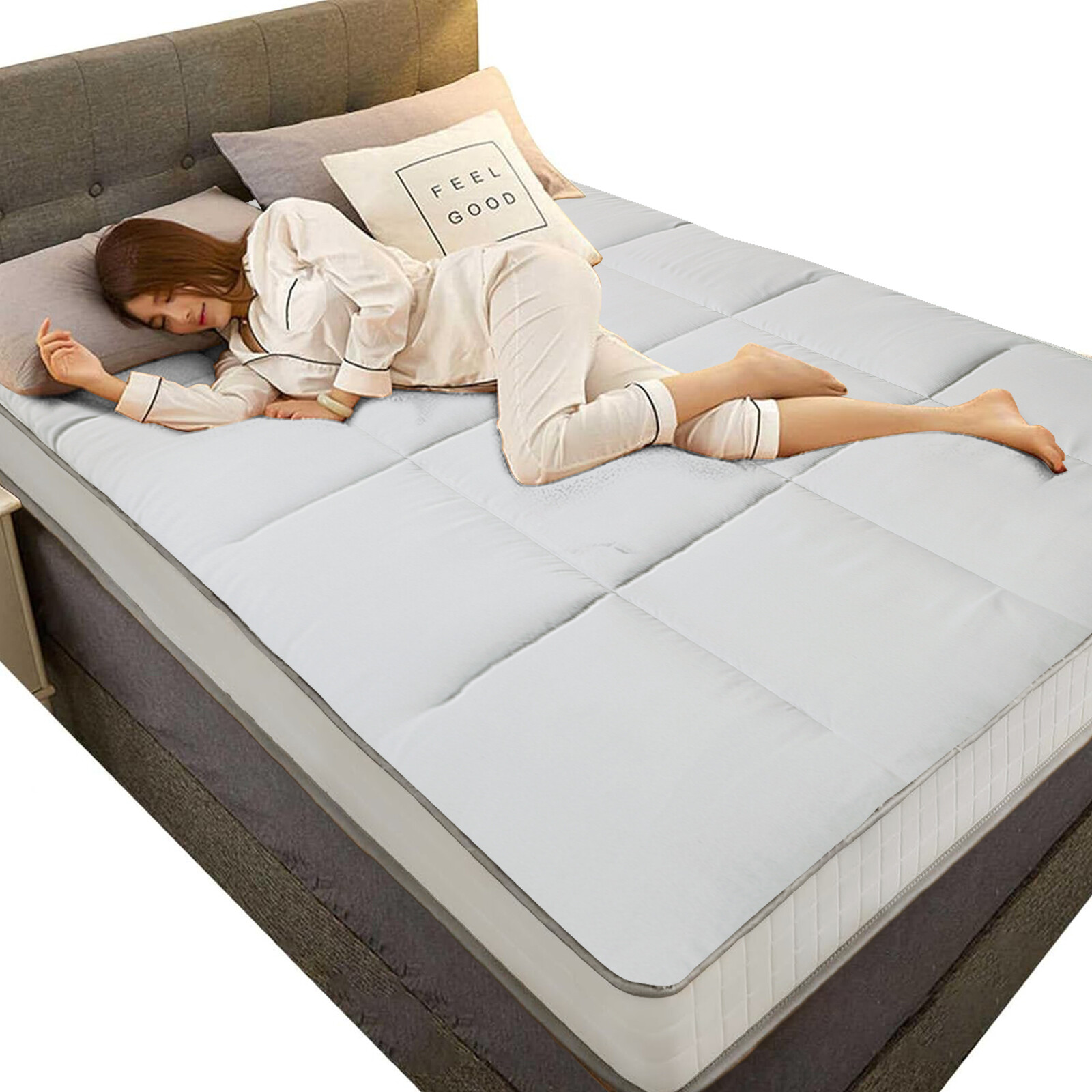 Extra Thick Japanese Sleeping Floor Mattress Foldable Roll Up Futon Tatami Mat