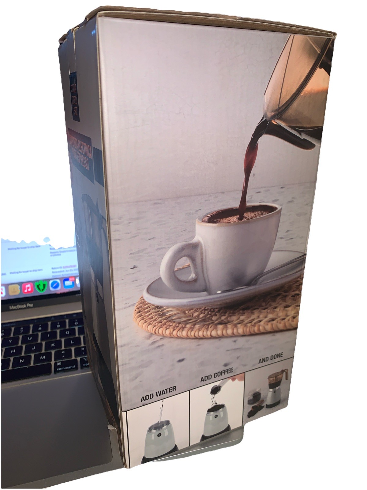 Cook Prep Eat Electric Espresso Maker Fresh In Less Than 10 Minutes Black &Amber
