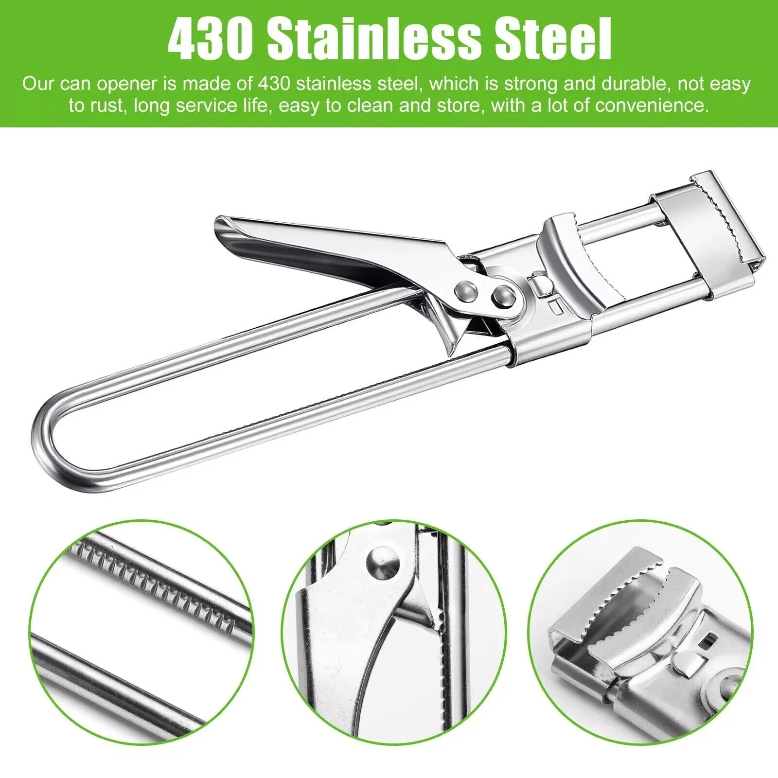 Master Opener– Adjustable Multifunction Jar & Bottle Opener Stainless Steel Tool