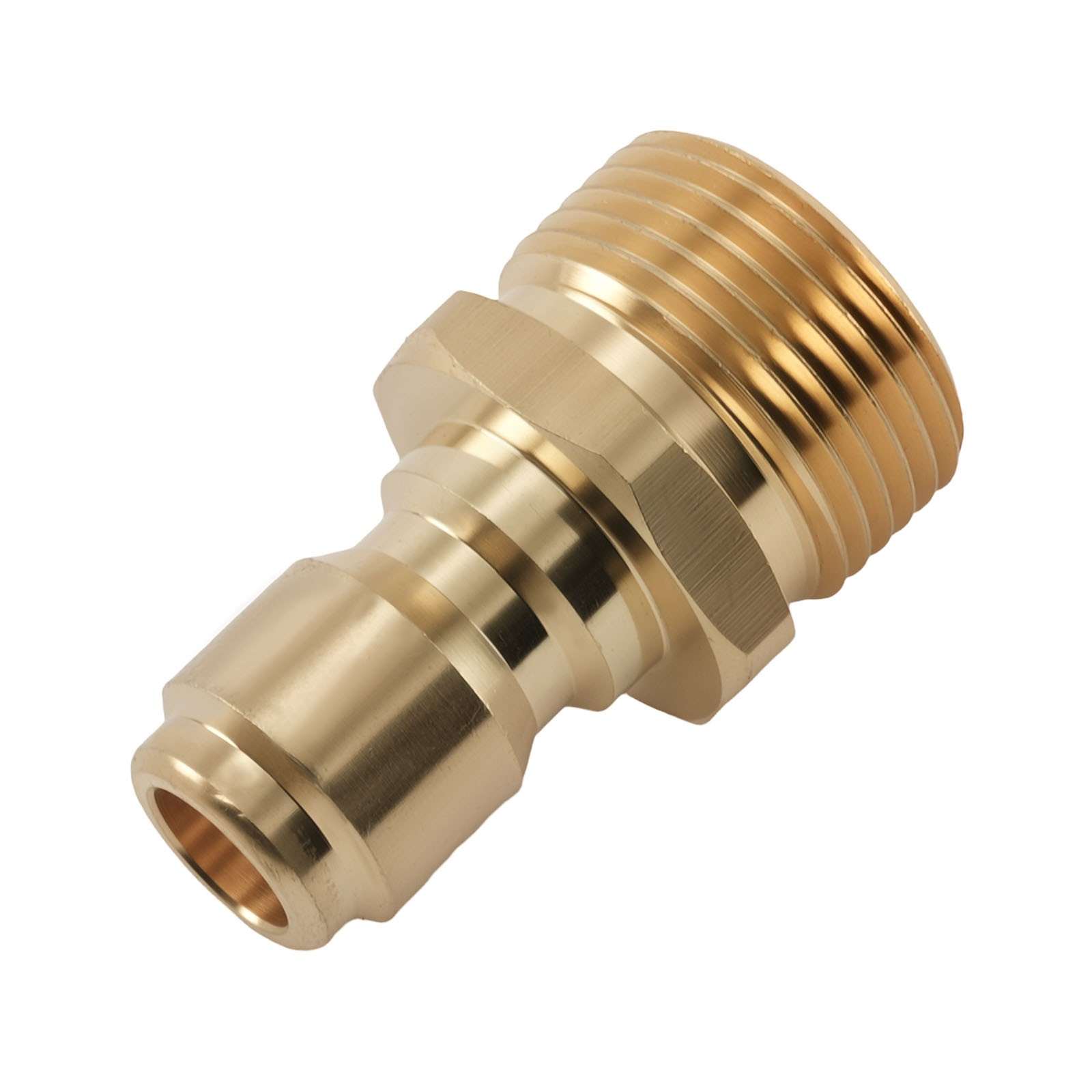 3/8” Pressure Washer Tee Y-Splitter Brass Quick Coupler 2-Gun System Adapter