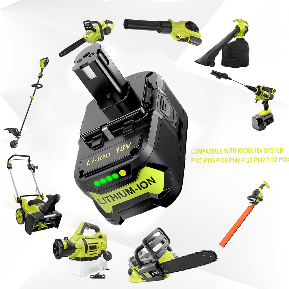 2PACK For RYOBI 18V 8Ah P108 High Capacity Battery 18 Volt Lithium-Ion One Plus