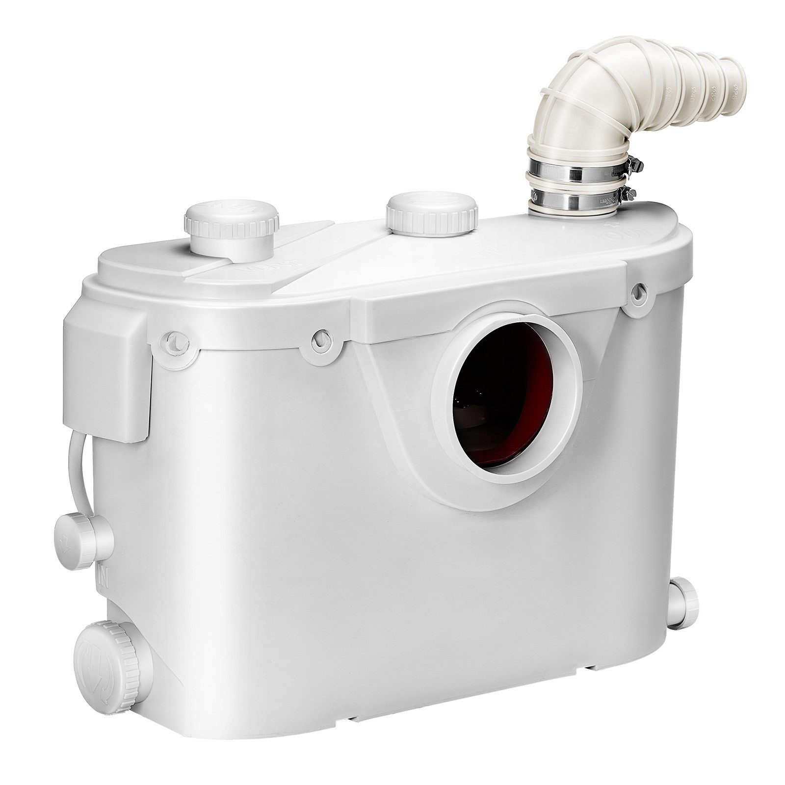 Macerator Pump 500W 29 GPM Flow 26 ft Head Lift Pump for Toilet Basement Sink