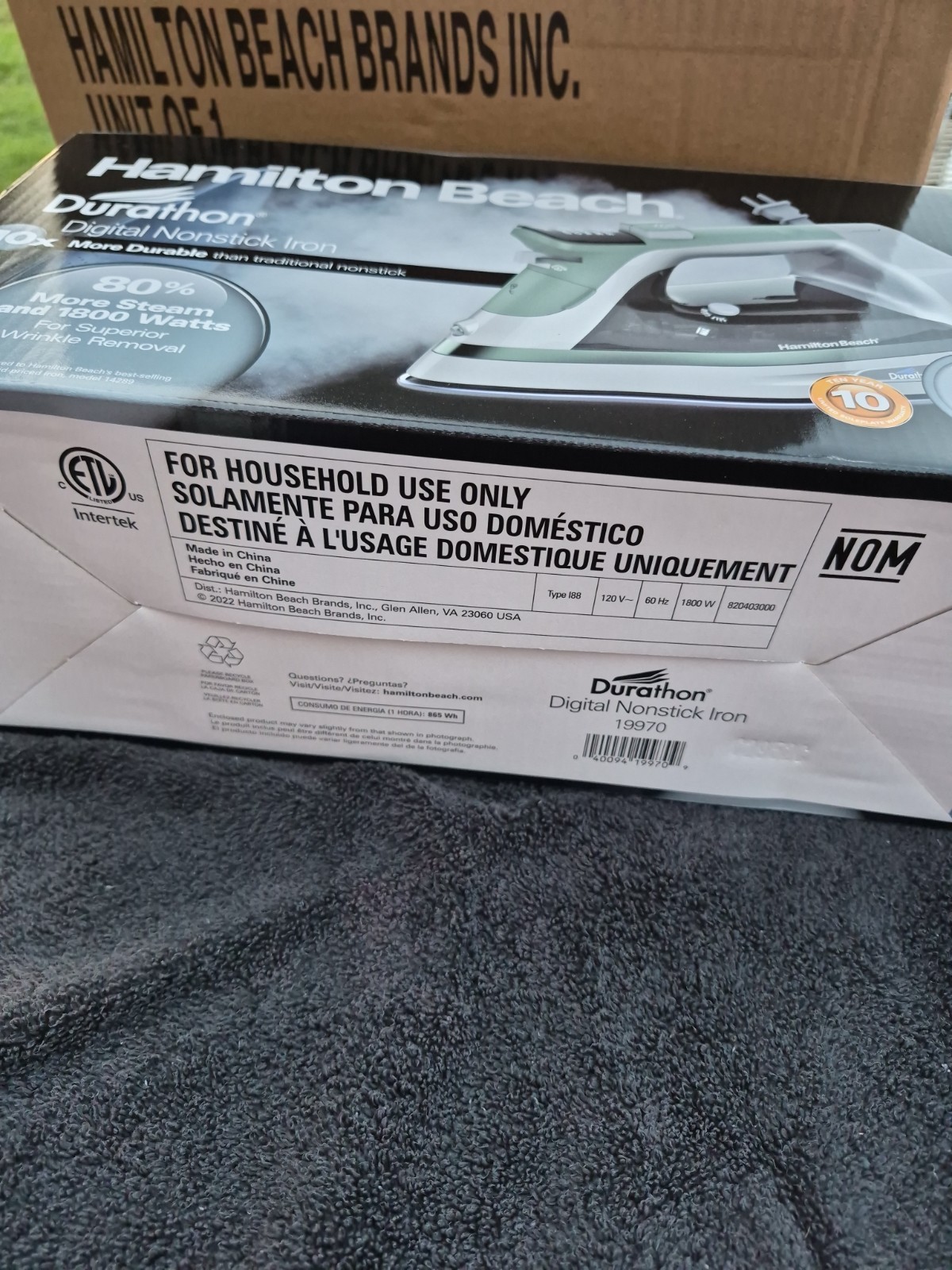 Hamilton Beach 19902R 1700W Digital Iron with Retractable Cord