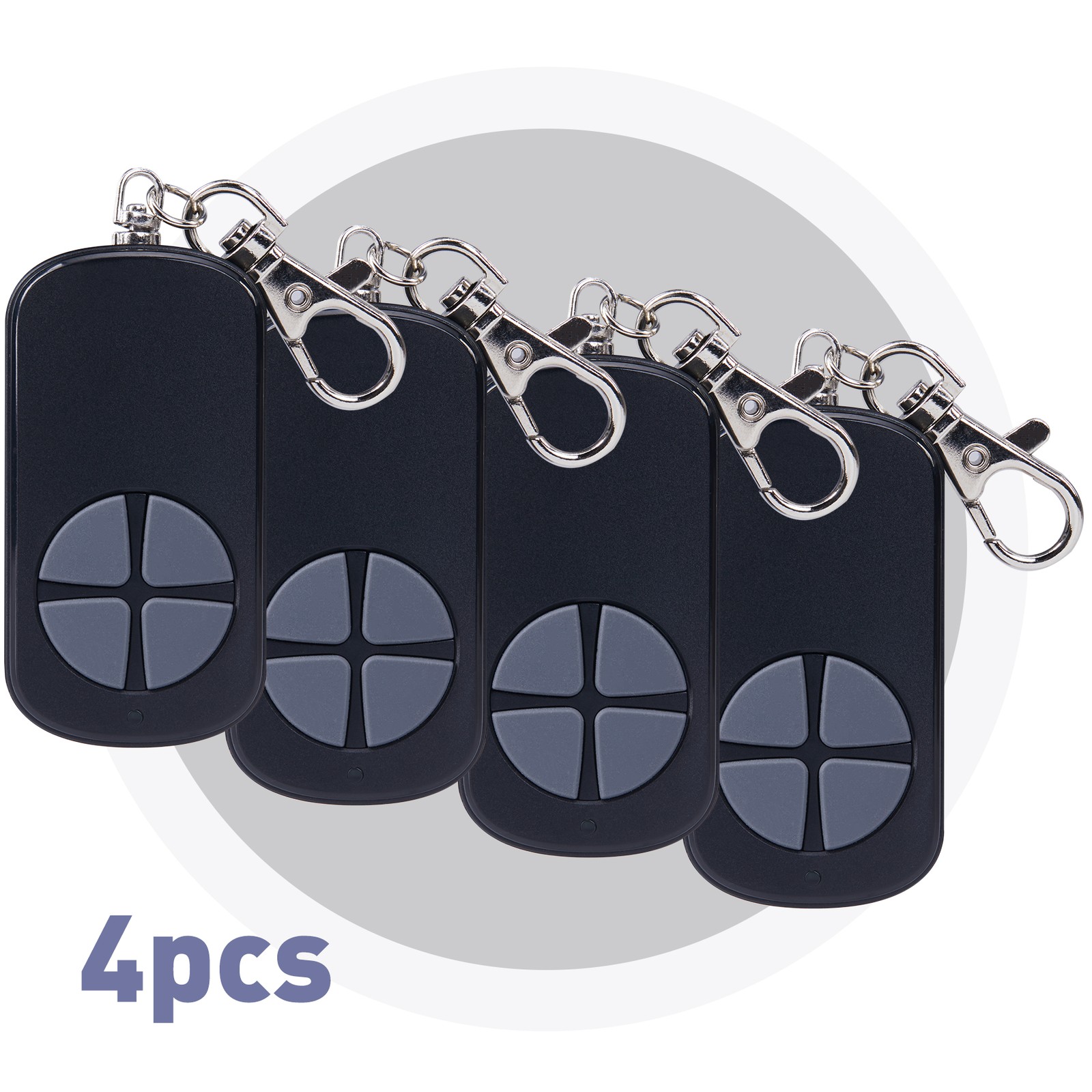 CO-Z 4Pcs Remote Control Backup Key for 433.92 MHz Sliding Gate Opener