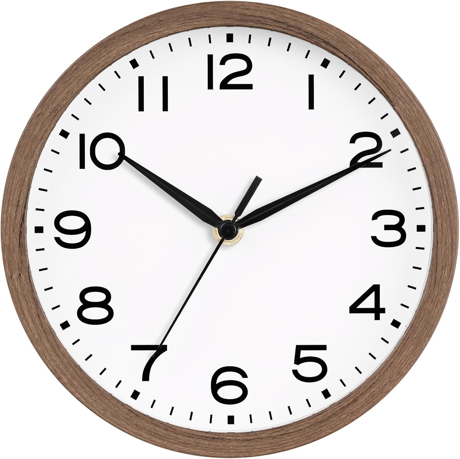 Silent Wall Clock Non-Ticking Analog Battery Operated – Home Office Kitchen Deco