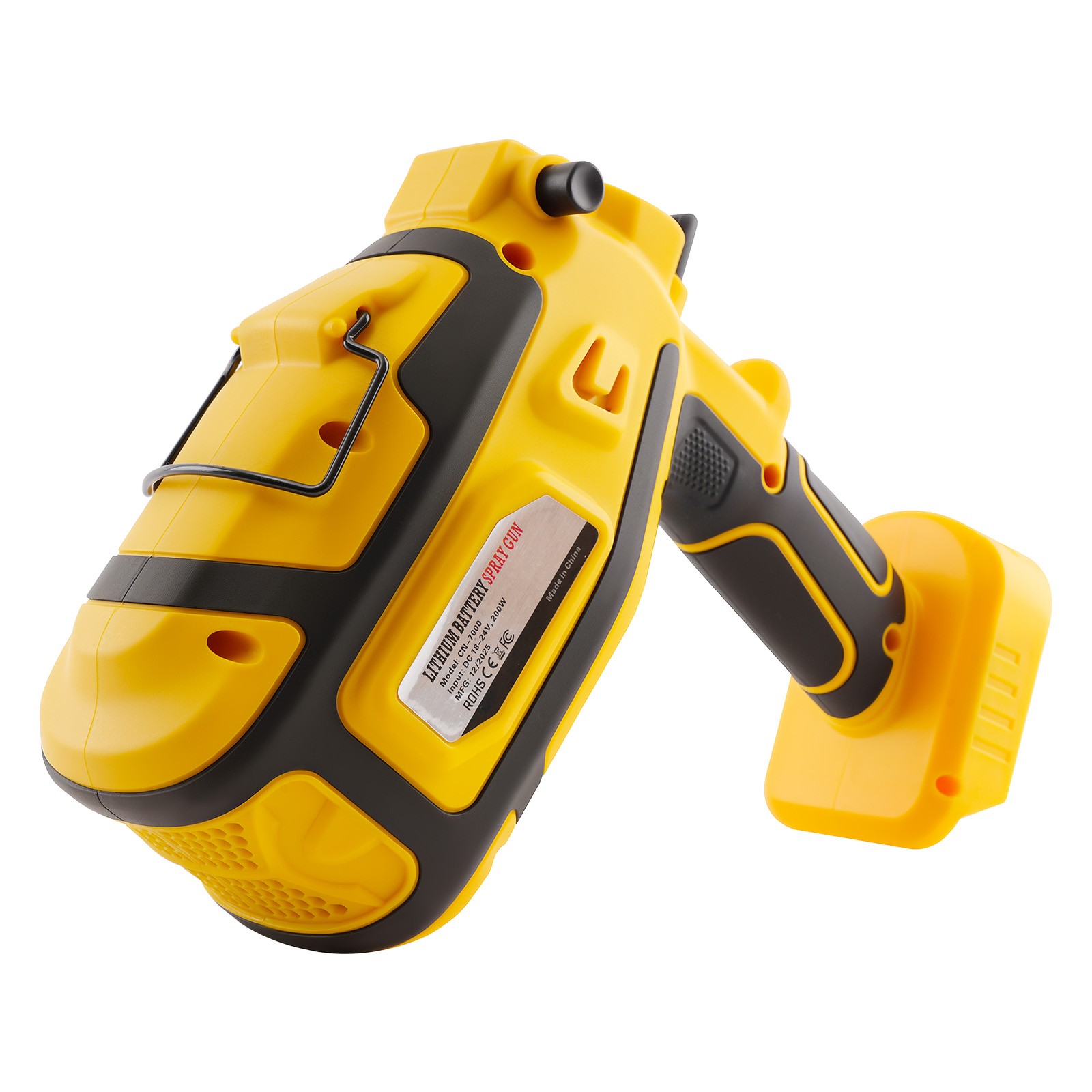 With 2 Batteries High Pressure Cordless Paint Sprayer Electric HVLP Spray Gun US