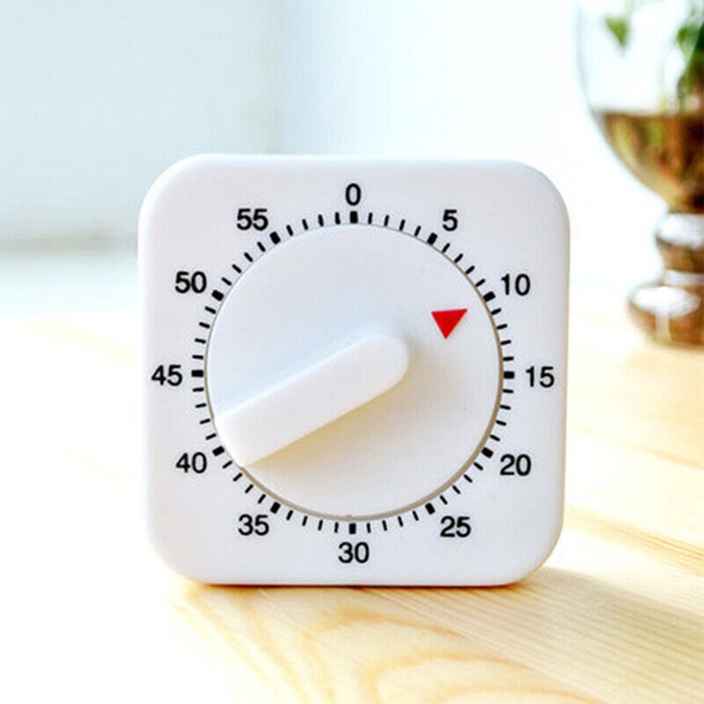 Mechanical Timer Game Count Down Counter 1Hr/60Min Alarm Kitchen Cooking Tool H