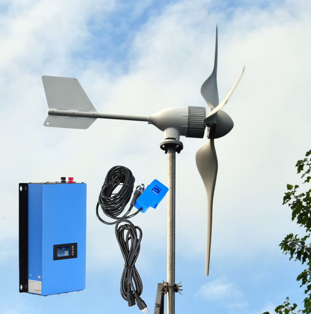 3000W Wind Turbine Generator Complete Wind System On Grid Inverter 48V