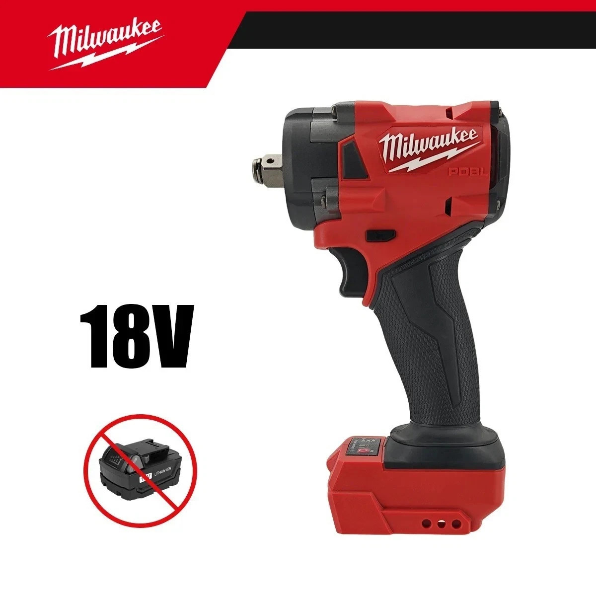 Milwaukee 18V Compact Impact Wrench 1/2 Car Truck Repair Screwdriver Tool Only