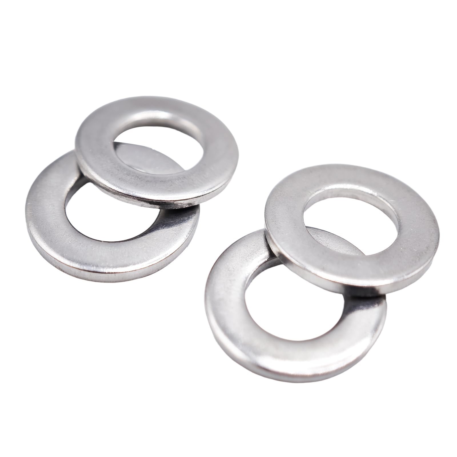 M8×16×1.5mm Flat Washer 100PCS 304 Stainless Steel Washers for Screws