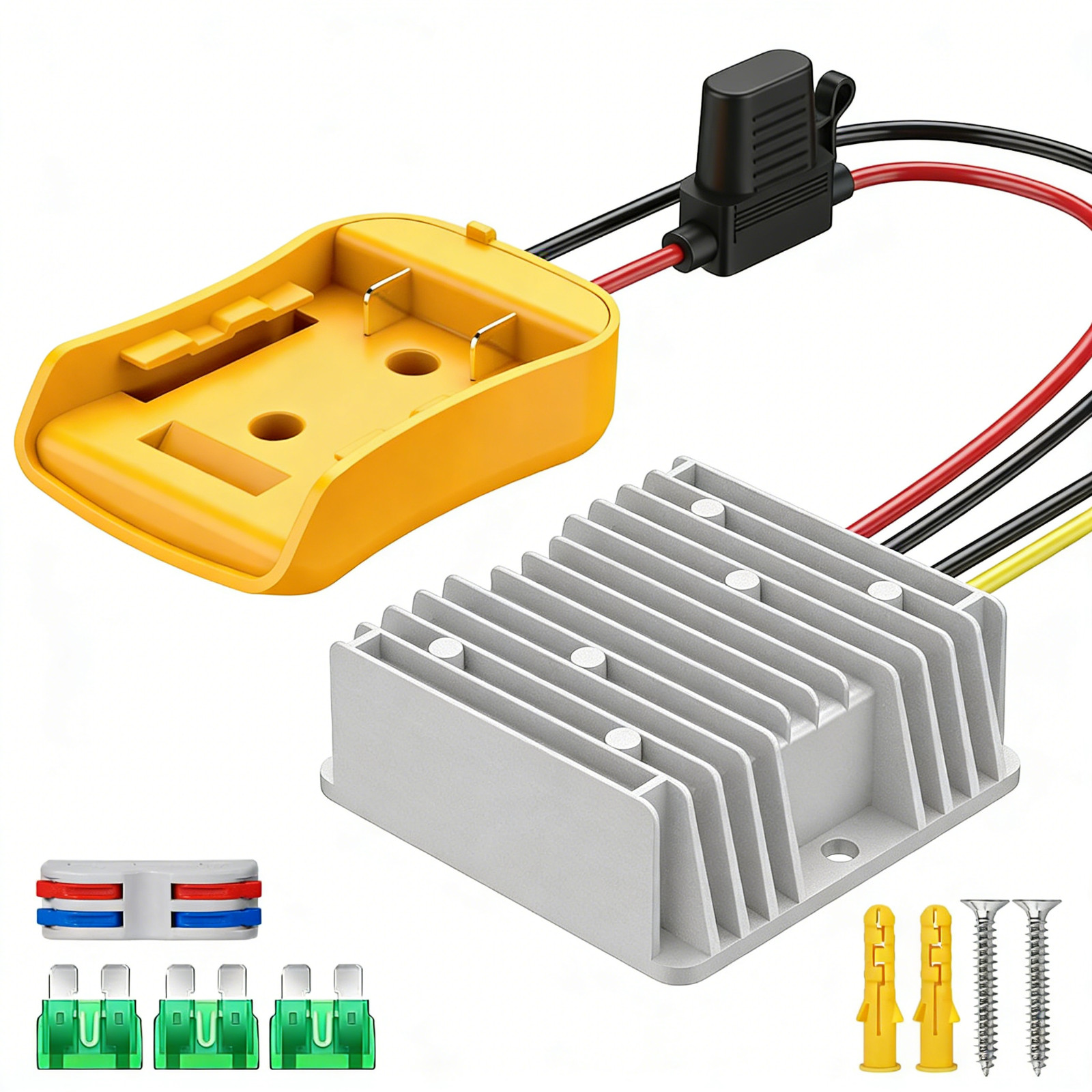 20V to 12V Step Down Converter Transformer Compatible with DeWalt 20V Battery