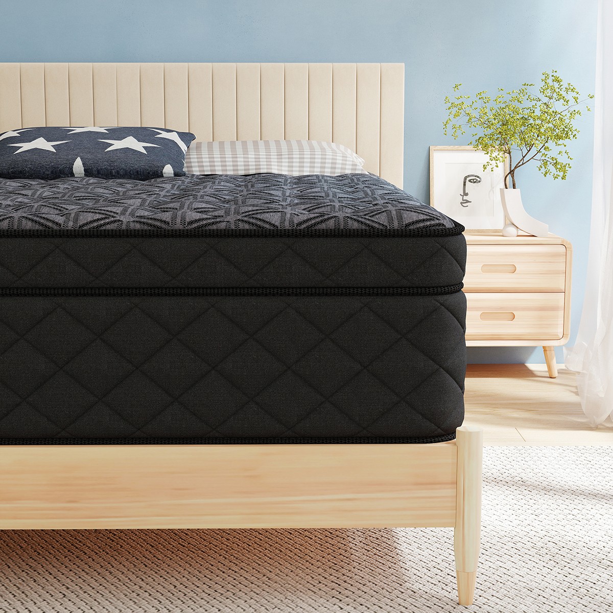 12″ 14″ Twin Full Queen King Mattress In a Box Pocket Spring Gel Memory Foam