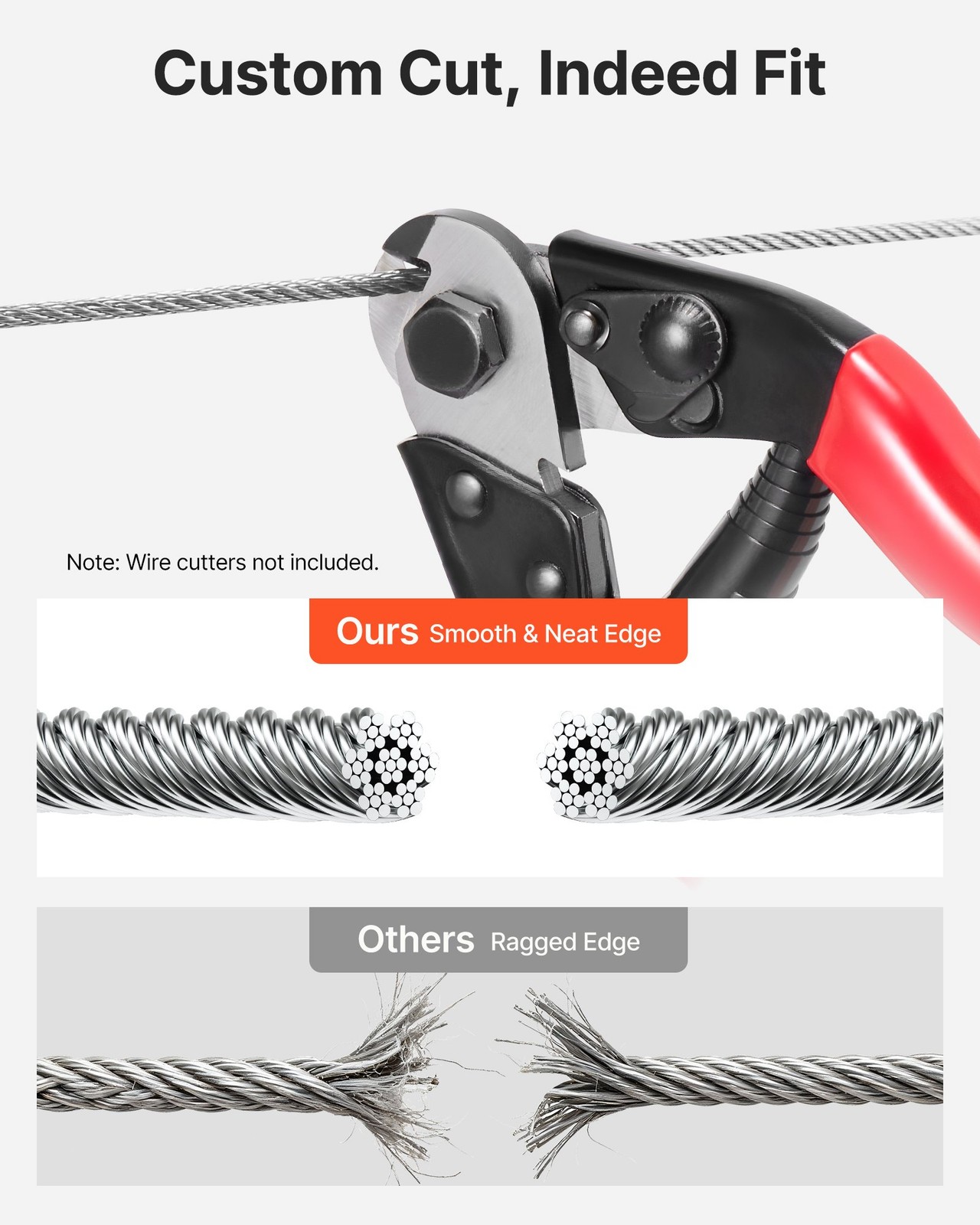 Wire Rope Kit, 1/8″ 1000 ft 316 Stainless Steel Cable with Cutter and Gloves, 16