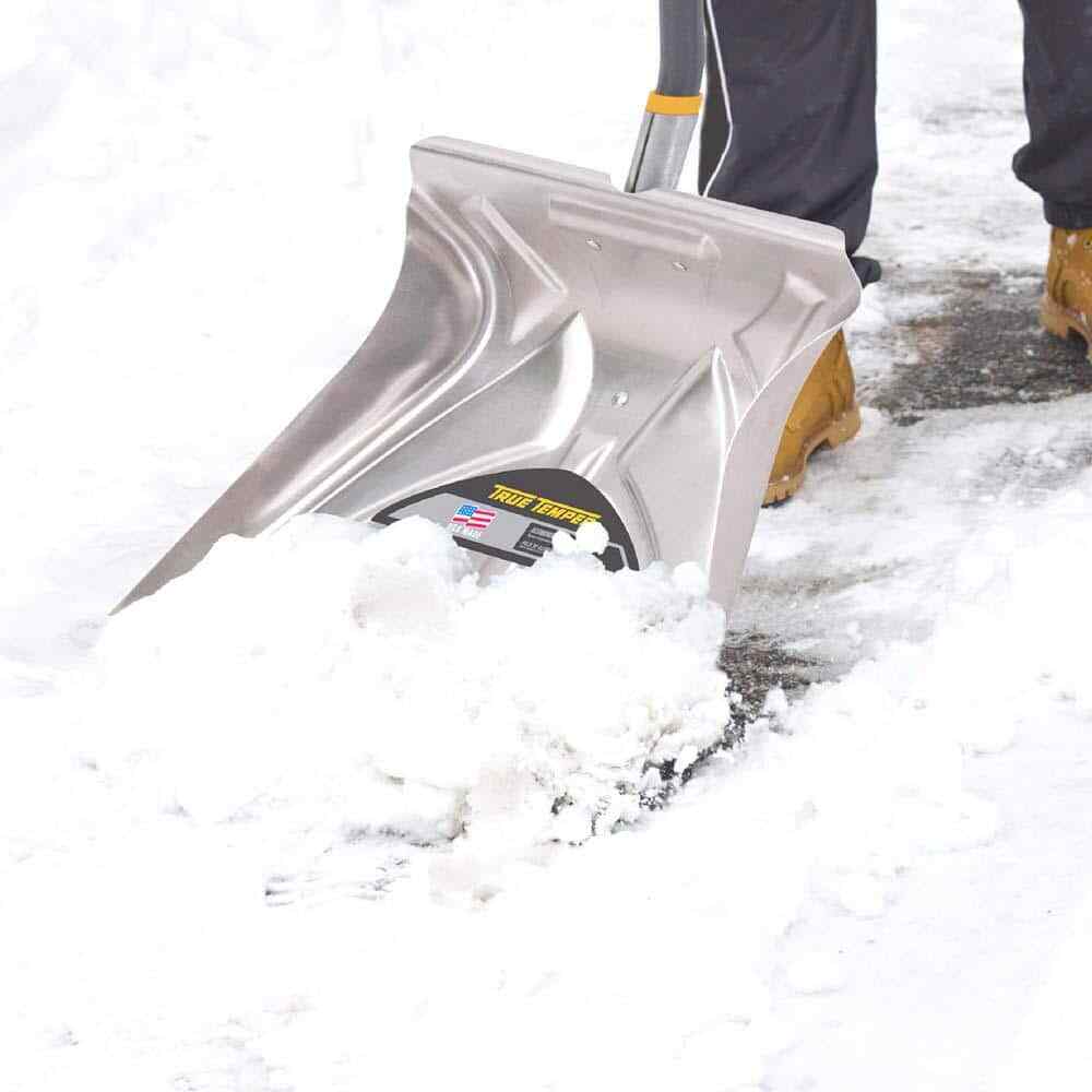 20 In. Aluminum Combo Blade Snow Shovel 20 in Wide Blade Pushes and Shovels Snow