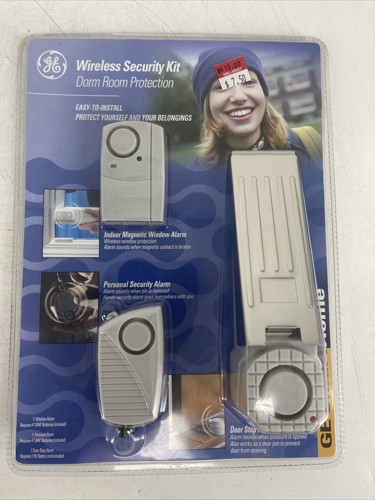 GE Wireless Security Kit Dorm Room + Any room