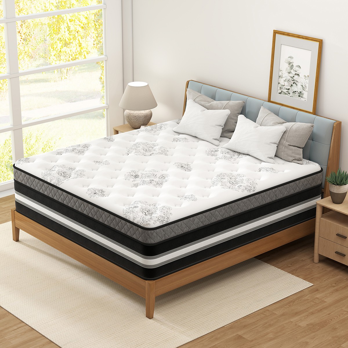 12″14″ Mattress Twin Full Queen King Size Gel Memory Foam Pocket Spring in a Box