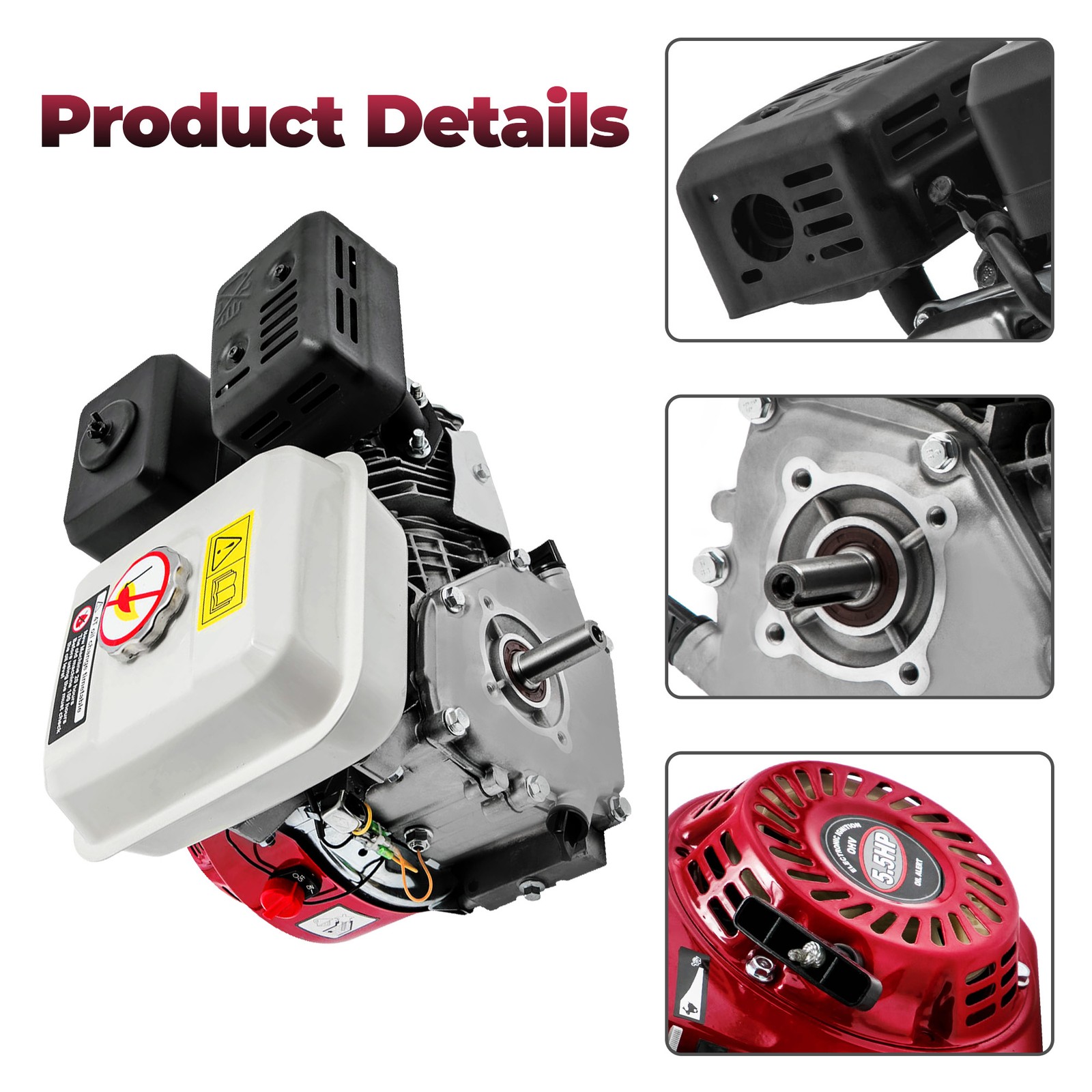 Gasoline Engine 5.5HP 168cc 20 mm Diameter 4 Stroke For Honda GX160 OHV 168cc