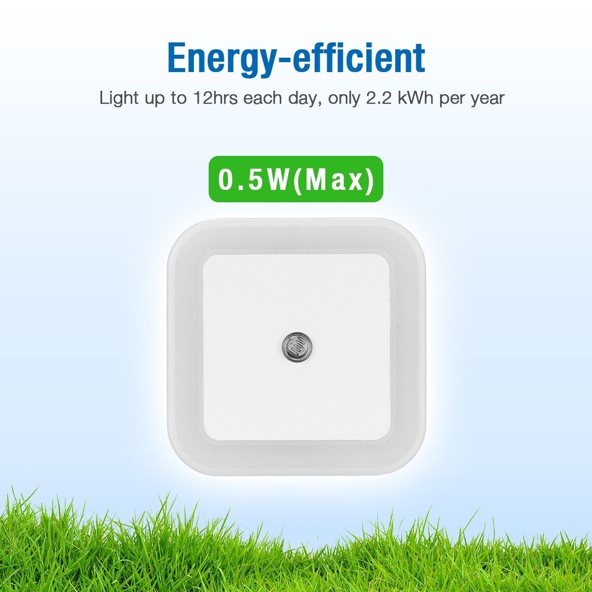 6Pcs Plug-in LED Night Light Lamp Dusk to Dawn Sensor Hallway Kitchen Bathroom