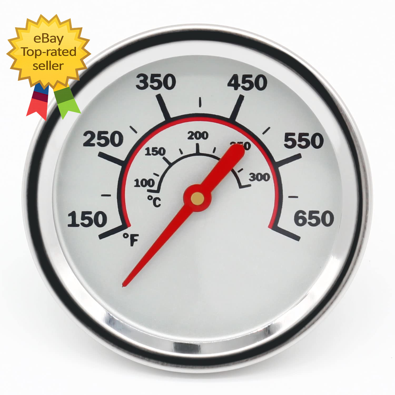 1.85″ Lid Grill Thermometer for Char Broil Gas Grills Stainless Steel G432
