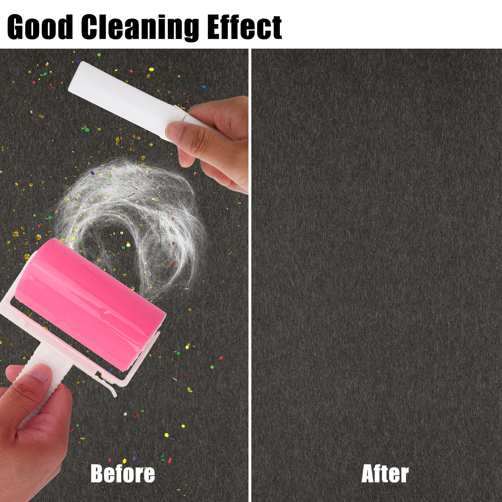 Sticky Lint Roller Clean Pet Hair Remover Washable Reusable Set of 2 Travel Size
