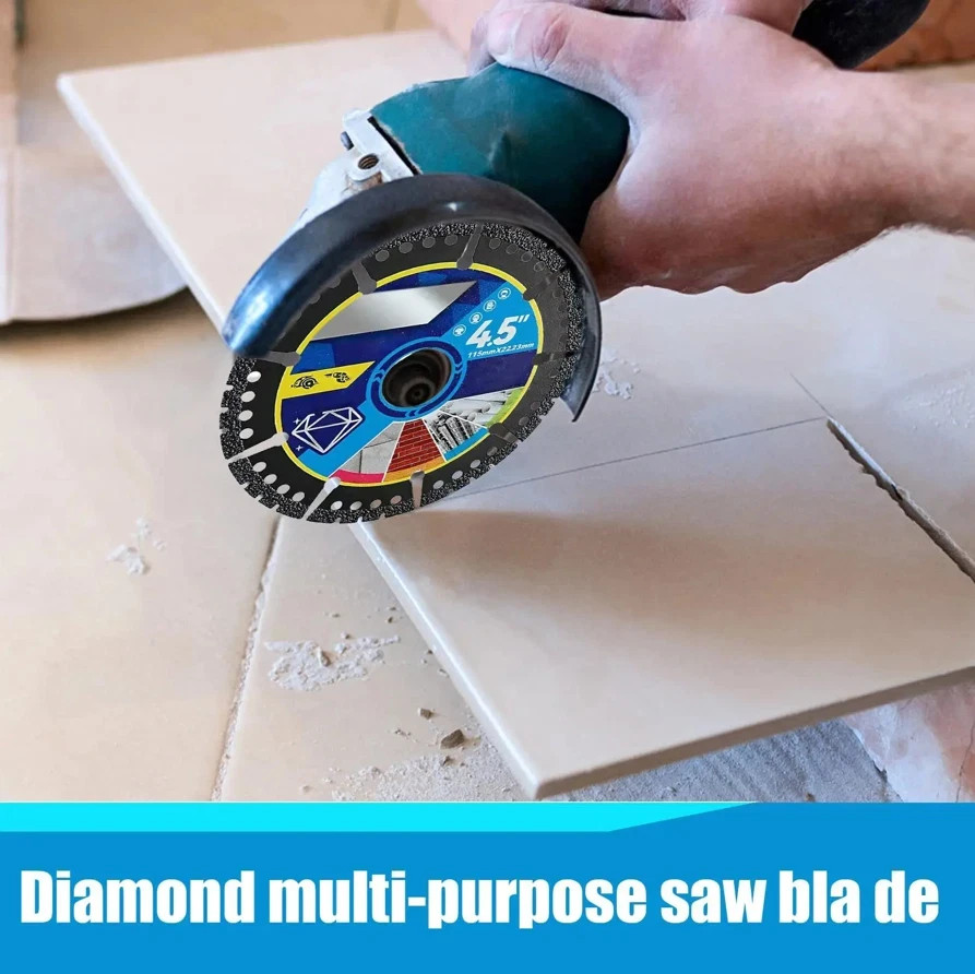 3pcs Diamond Multi-Purpose Saw Blades,4.5 Inch Heavy Duty Diamond Cutting Blades