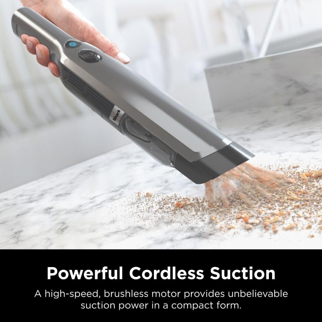Shark WV201 WANDVAC Handheld Vacuum, Lightweight at 1.4 Pounds with Powerful Suc