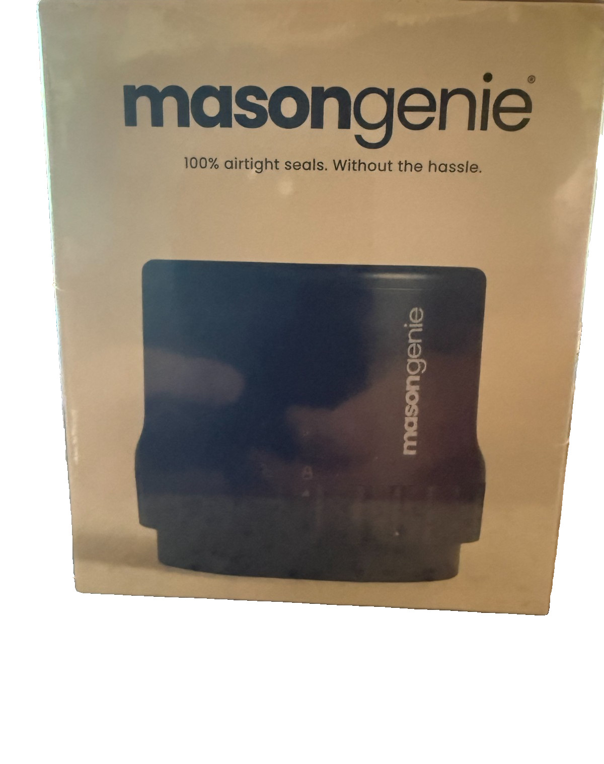 Mason Genie 100% airtight seal. Without the Hassle