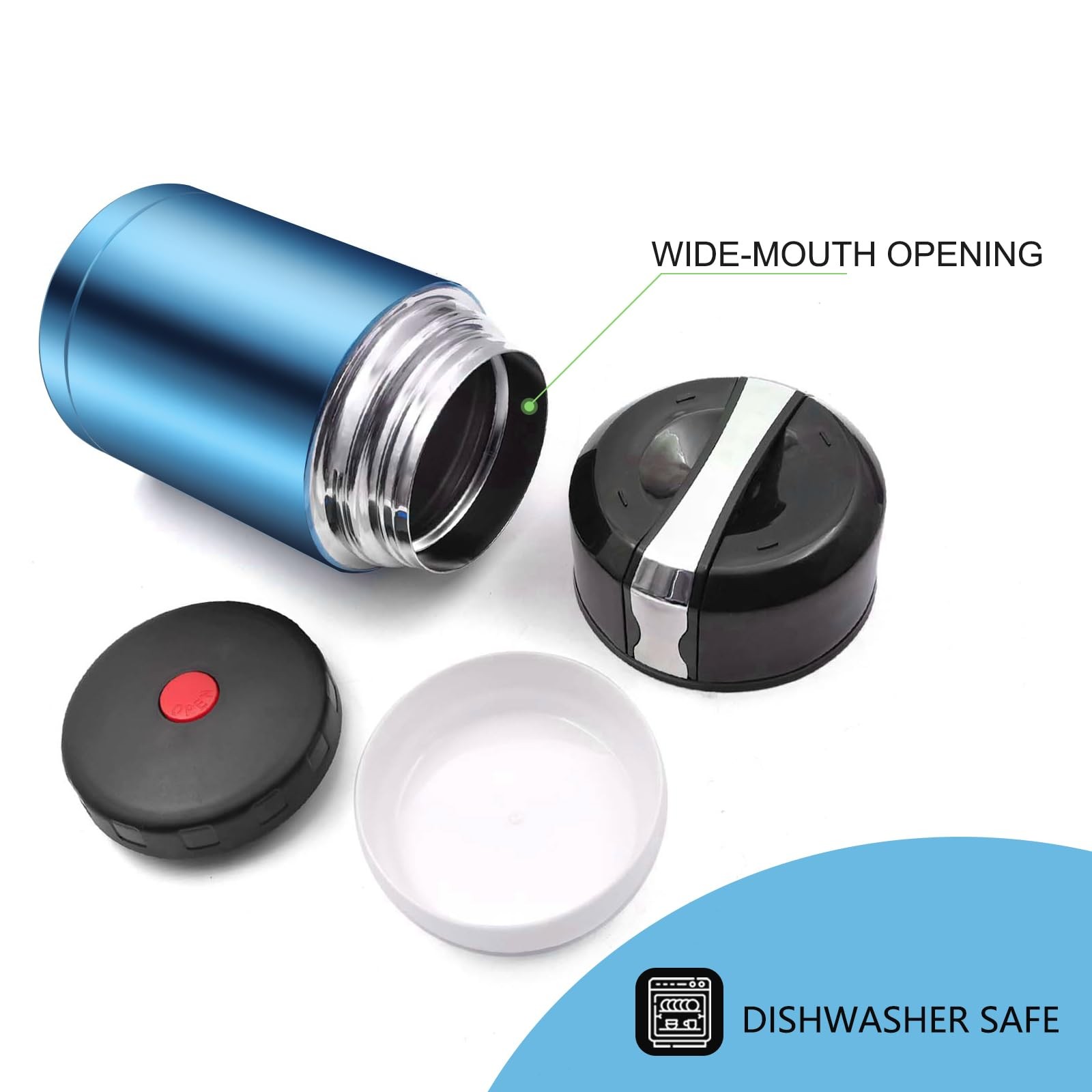 35Oz Soup Thermos, Stainless Steel Thermos for Hot Food, Wide Mouth Food Thermos